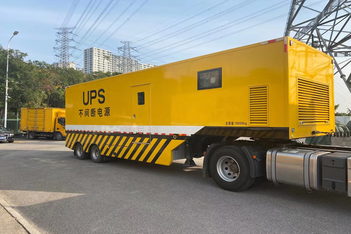六合发电机租赁施工现场
